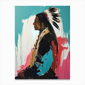 Pawnee Purity In Abstract Art ! Native American Art Canvas Print