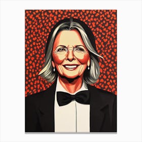 Diane Keaton Illustration Movies Canvas Print