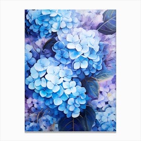 Blue Hydrangeas 11 Canvas Print
