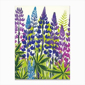 Lupins Canvas Print