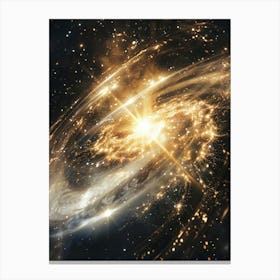 Spiral Galaxy In Space 1 Canvas Print