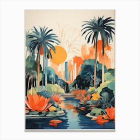 Lily Pond art print Canvas Print