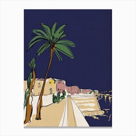 Palma De Majorca Night Canvas Print