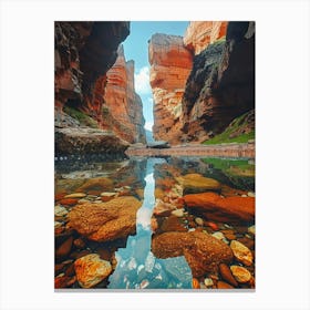 Canyons Of Zion National Park Canvas Print