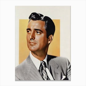 Cary Grant Retro Collage Movies Canvas Print