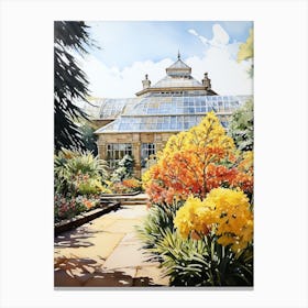 Royal Botanical Garden Edinburgh Uk Watercolour 1 Canvas Print