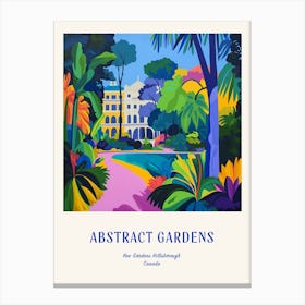 Colourful Gardens Kew Gardens Hillsborough Canada 1 Blue Poster Canvas Print