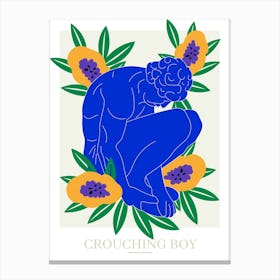 Crouching Boy Canvas Print