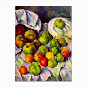 Tomatillo Cezanne Style vegetable Canvas Print