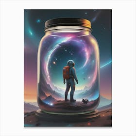 Jar Of Space Canvas Print