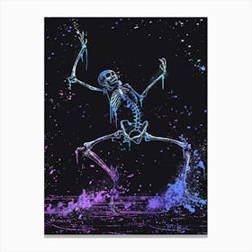 Skeleton Dance 7 Canvas Print