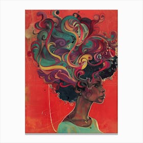 Afro Hair Canvas Print