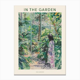In The Garden Poster Kew Gardens England 2 Canvas Print