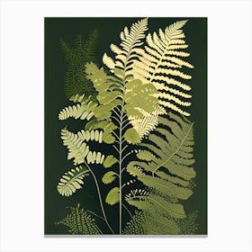 Maidenhair Fern Rousseau Inspired Canvas Print