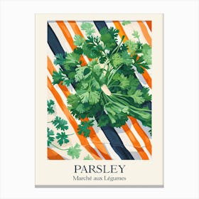 Marche Aux Legumes Parsley Summer Illustration 6 Canvas Print