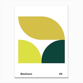 Geometric Bauhaus Poster 60 Canvas Print