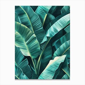 Tropical Leaves Wallpaper 1 Canvas Print