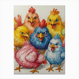 Chickens Canvas Print
