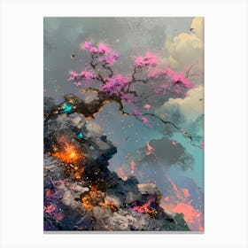 Cherry Blossoms In The Sky Canvas Print