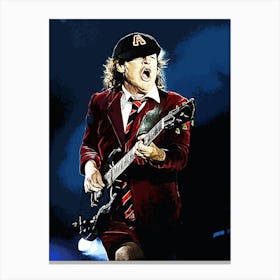 angus young ac dc band music 7 Canvas Print