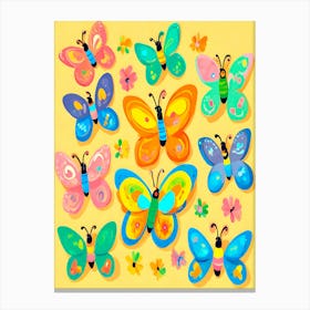 Colorful Butterflies Canvas Print