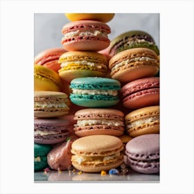 Macarons Canvas Print