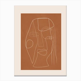 Minimalist Face Art 2 Canvas Print