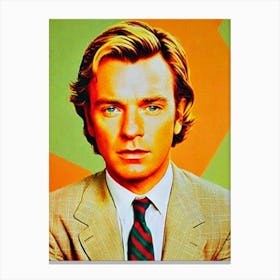 Ewan Mcgregor Colourful Pop Movies Art Movies Canvas Print