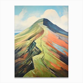 Pen Y Fan Wales Mountain Painting Canvas Print