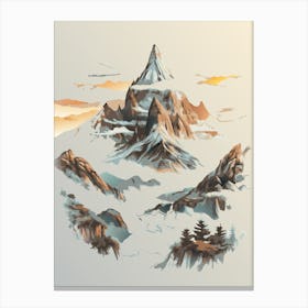 Mountain Landscape Canvas Print