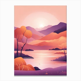 Landscape 2 VECTOR ART Canvas Print