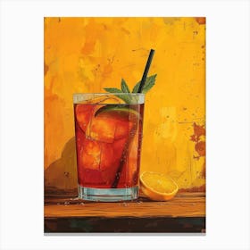 Aperol Spritz Art Print 9 Canvas Print