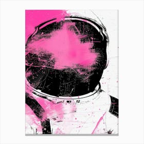 Pink Astronaut Canvas Print Canvas Print