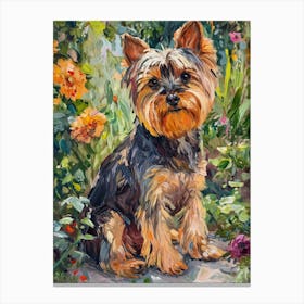 Yorkshire Terrier Acrylic Painting 5 Canvas Print