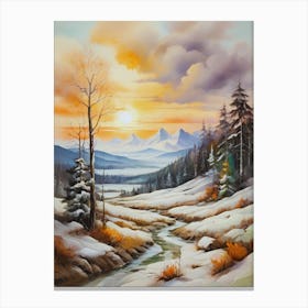 Winter Landscape 41 Canvas Print