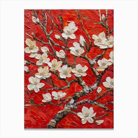 Blossoming Magnolia Tree Canvas Print