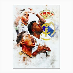 Real Madrid Cf Watercolor Canvas Print
