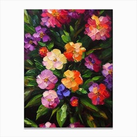 Violet 2 Still Life Oil Painting Flower Canvas Print