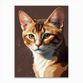 Portrait Of A Cat 2 Canvas Print