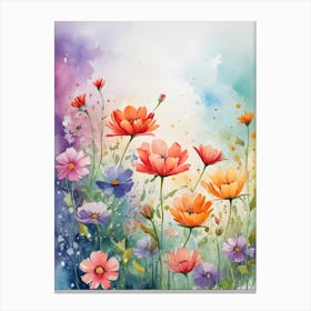 Watercolor Flowers 20 Canvas Print