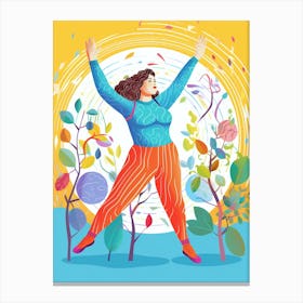 Body Positivity I Feel Like Dancing Matisse Inspired 2 Canvas Print