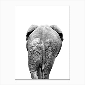 Elephant Bum Bathroom Print Canvas Print