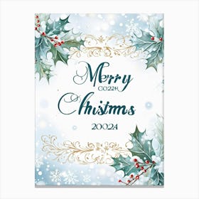 Merry Christmas Canvas Print