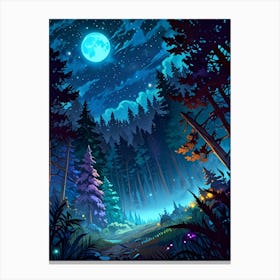 Forest Night 1 Toile