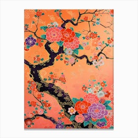 Great Japan Hokusai Japanese Flowers 17 Canvas Print