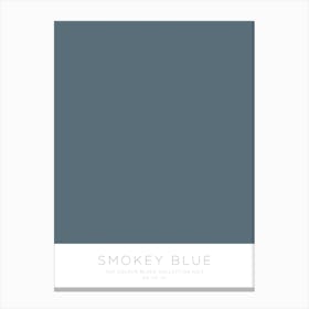 The Colour Block Collection - Smokey Blue Canvas Print