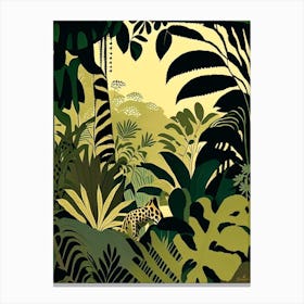 Close Up Jungle 4 Rousseau Inspired Canvas Print