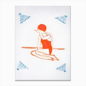 The Swimmer Canvas Print