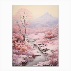 Dreamy Winter Painting Fuji Hakone Izu National Park Japan 1 Canvas Print
