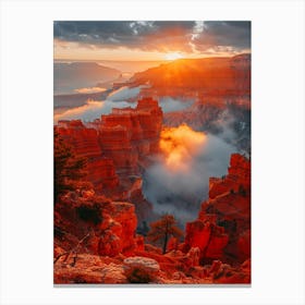 Sunrise At Grand Canyon Canvas Print